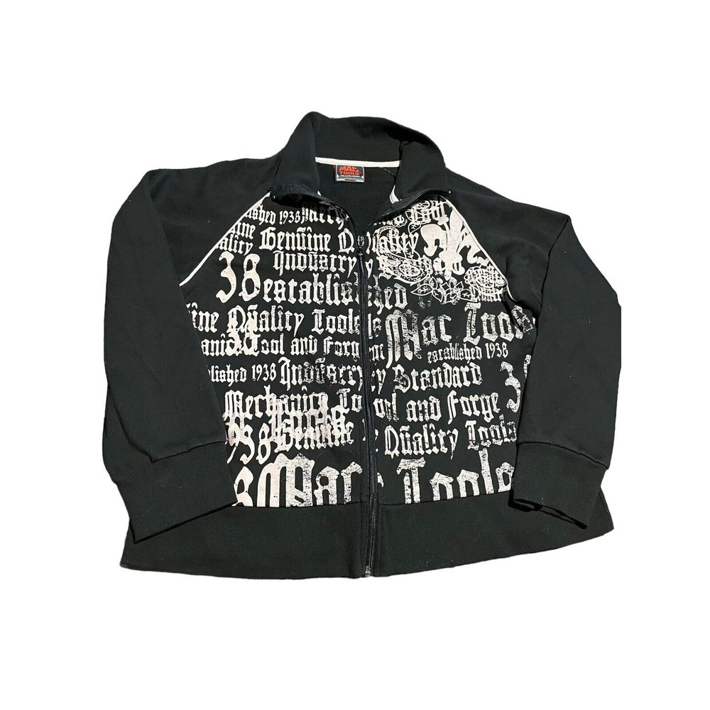 MAC TOOLS BRAND Full Zip Sweatshirt Women’s Medium Black/pink HTF